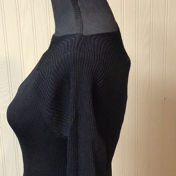 INC Black 3/4 Length Sweater - Picture 3 of 5